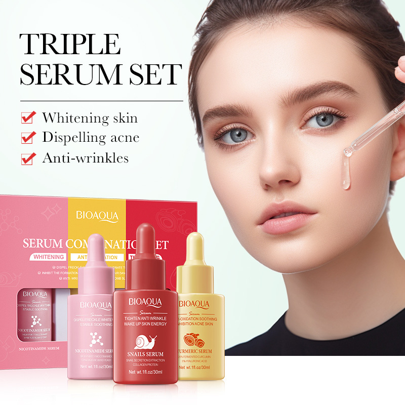 3 stks/set BIOAQUA Vitamine C  - The Ordinary Serum Hyaluronic Acid recensie en prijs
