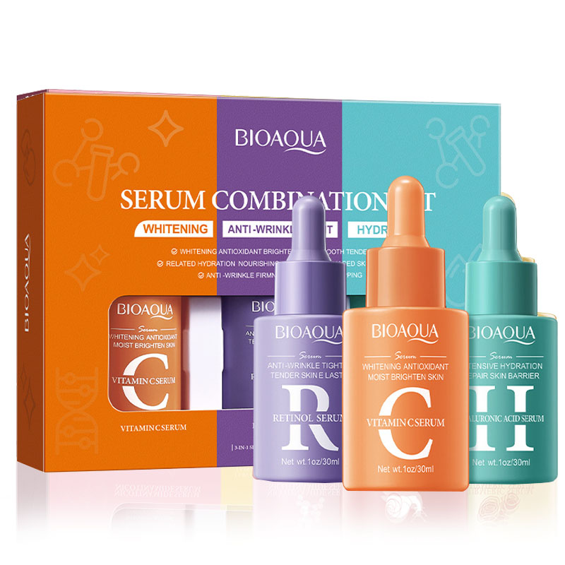 3 stks/set BIOAQUA Vitamine C  - The Ordinary Serum Hyaluronic Acid recensie en prijs
