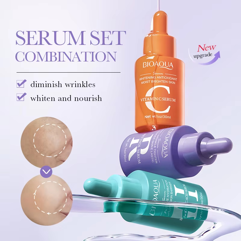 3 stks/set BIOAQUA Vitamine C  - The Ordinary Serum Hyaluronic Acid recensie en prijs